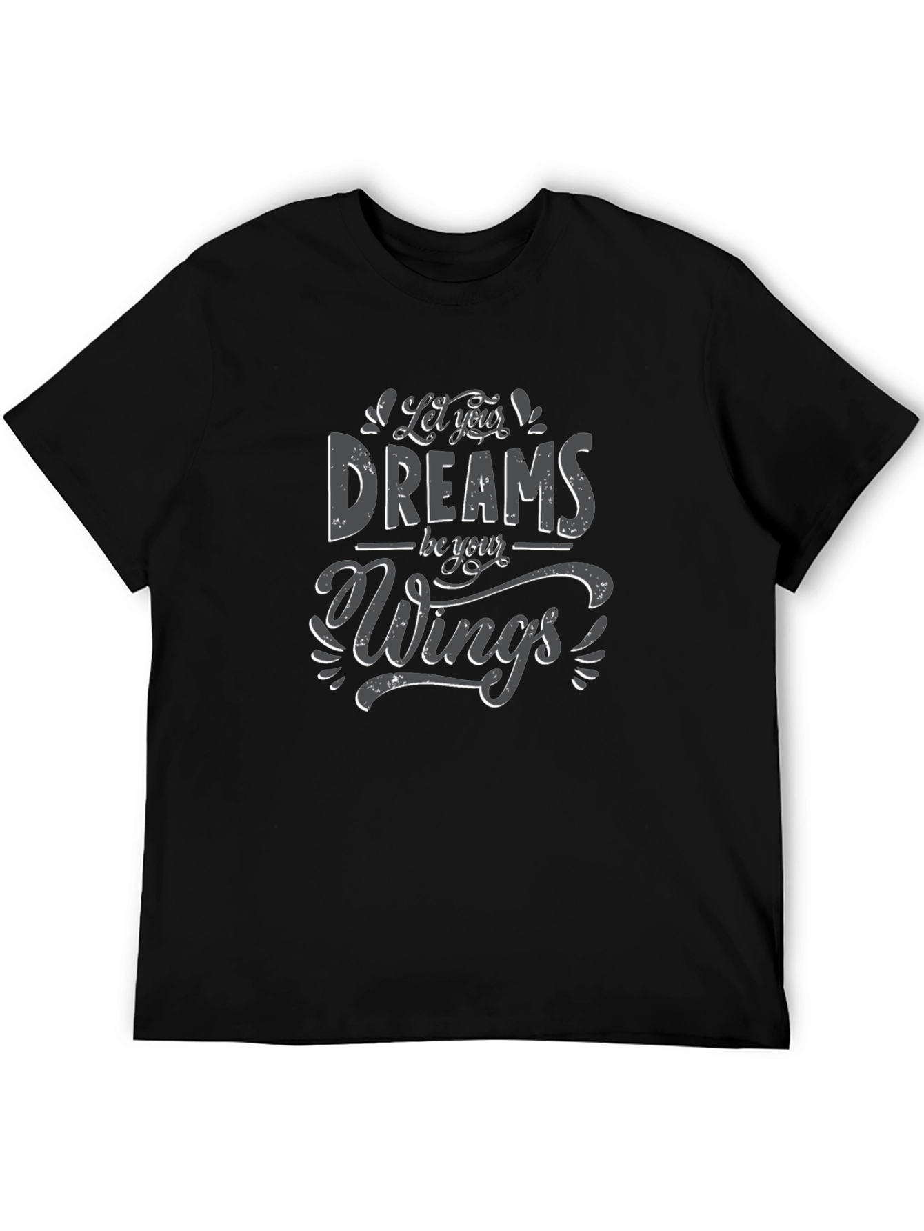 Dreams Be Your Wings Black Graphic Tee