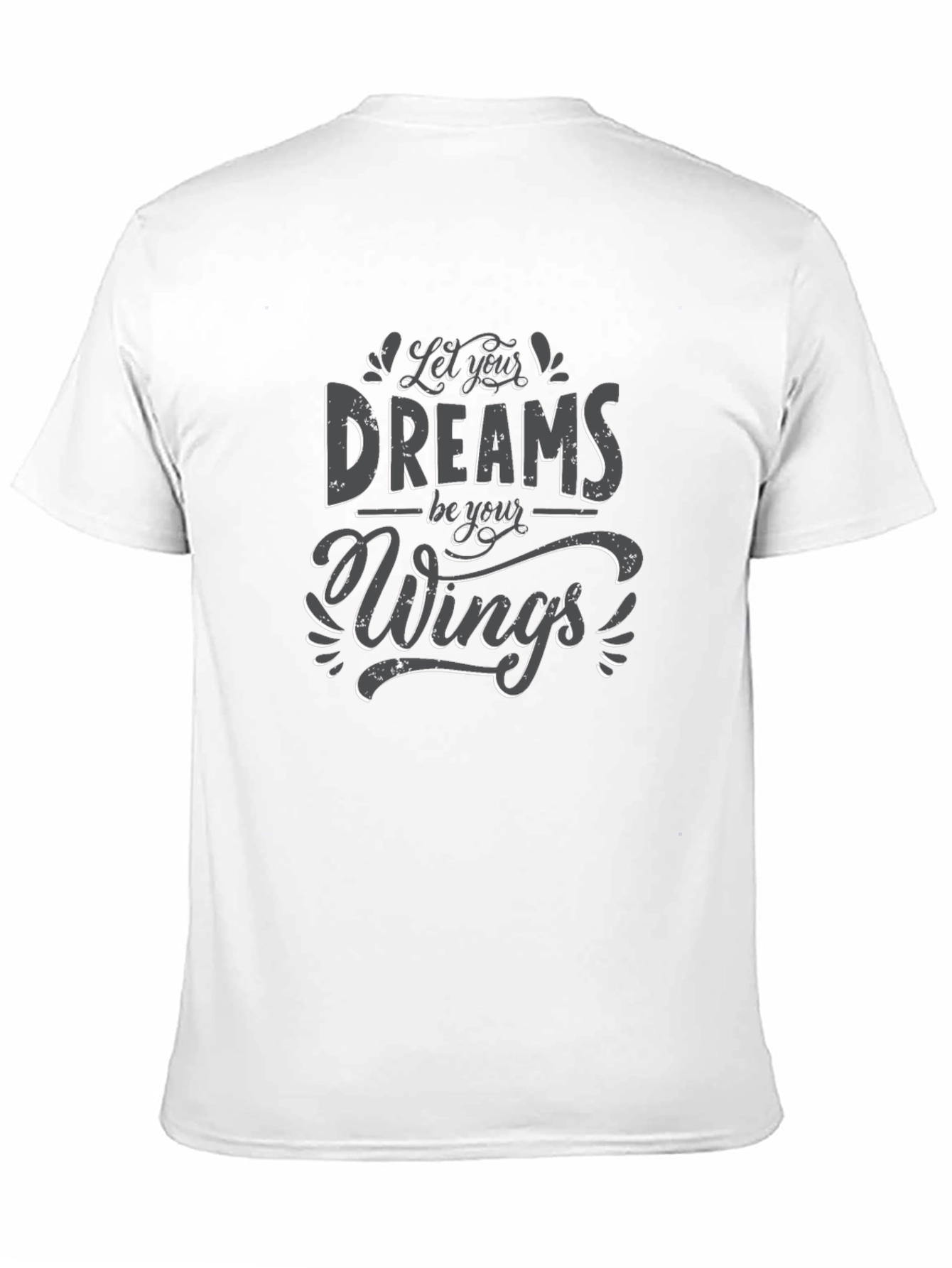 Dreams Be Your Wings Black Graphic Tee