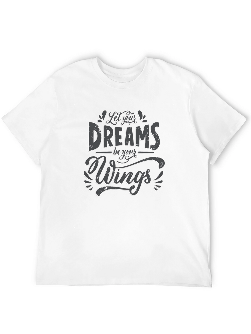 Dreams Be Your Wings Black Graphic Tee