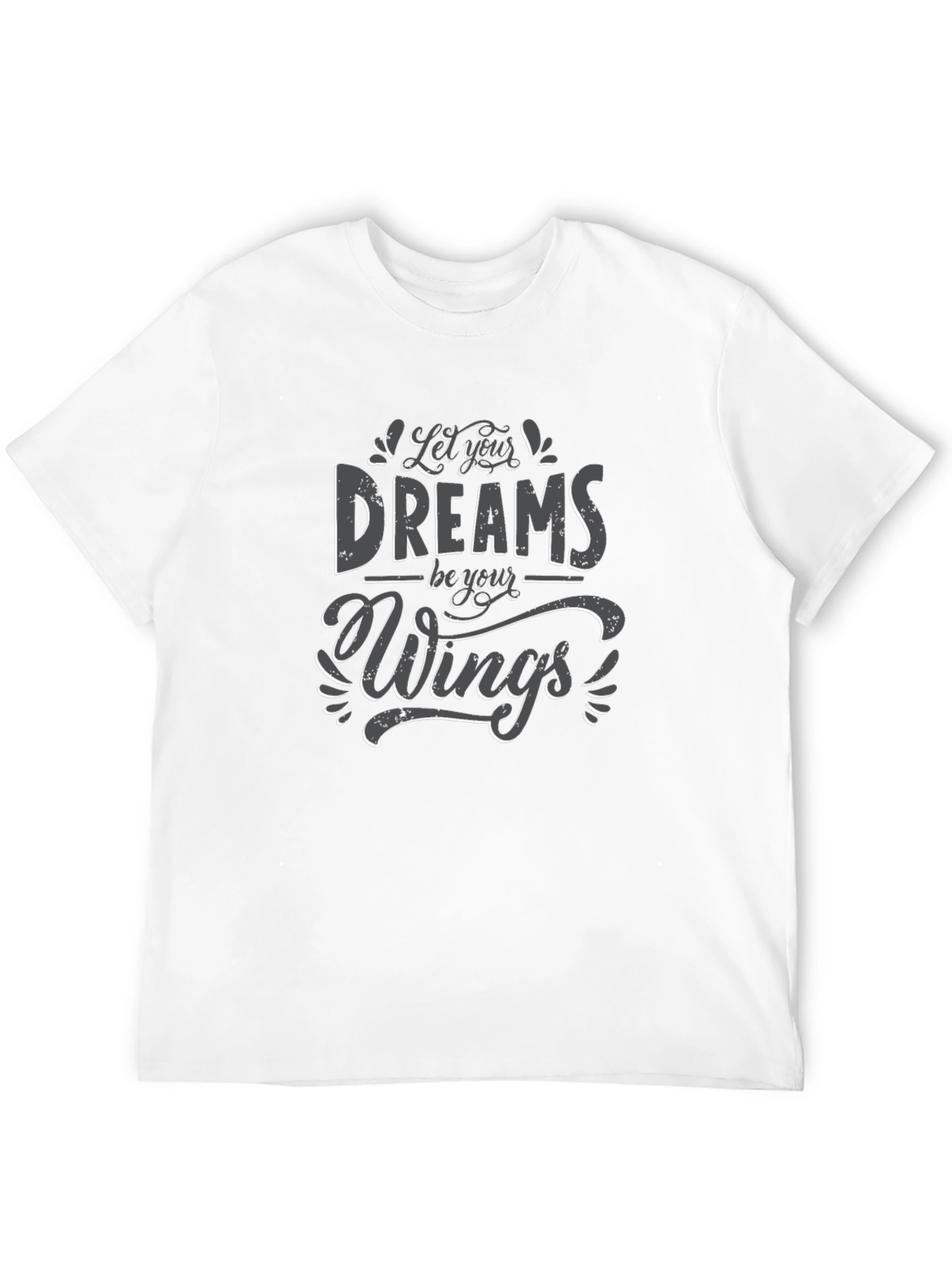 Dreams Be Your Wings Black Graphic Tee