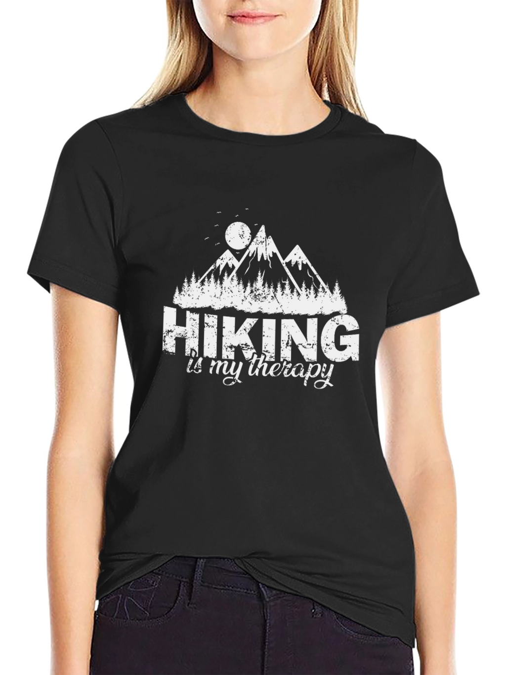 Hiking is My Therapy Graphic T-Shirt