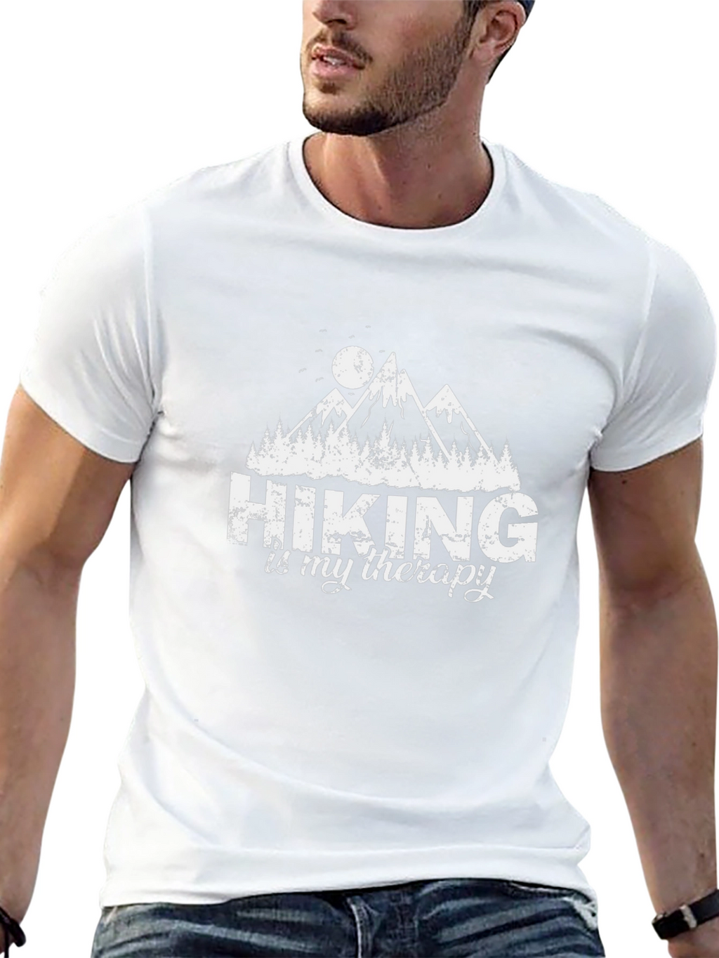 Hiking is My Therapy Graphic T-Shirt