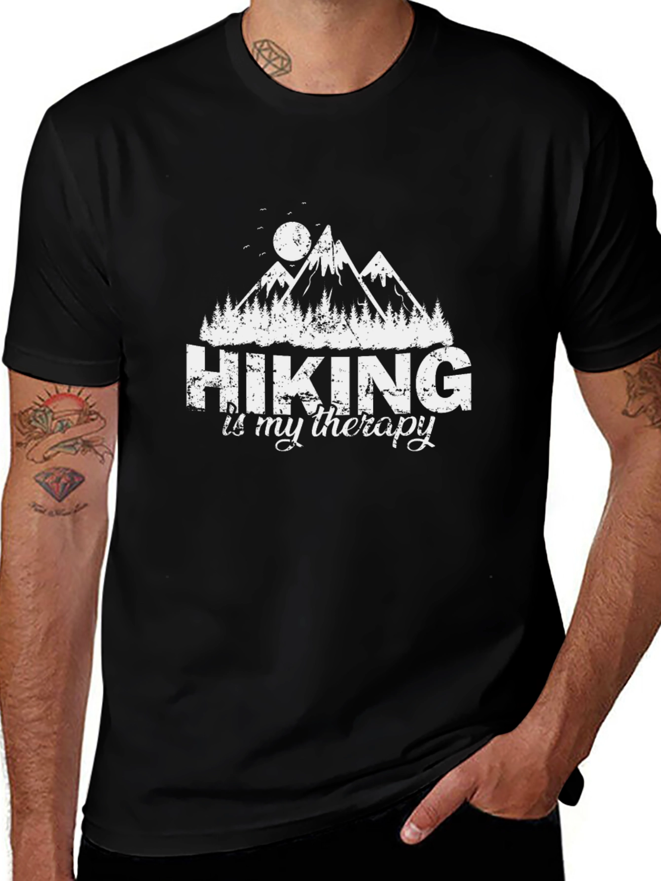 Hiking is My Therapy Graphic T-Shirt