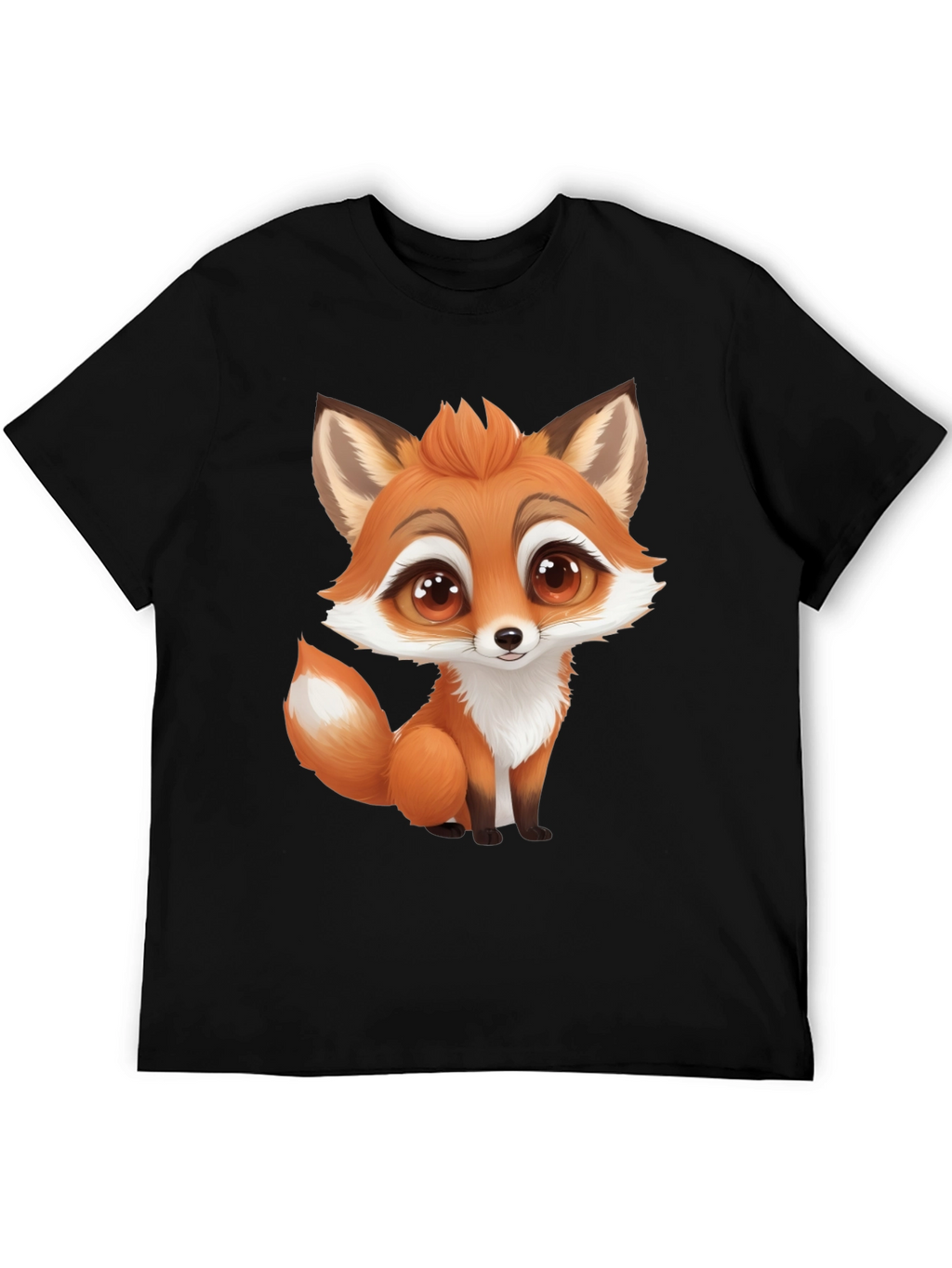 Cute Cartoon Fox Graphic T-Shirt