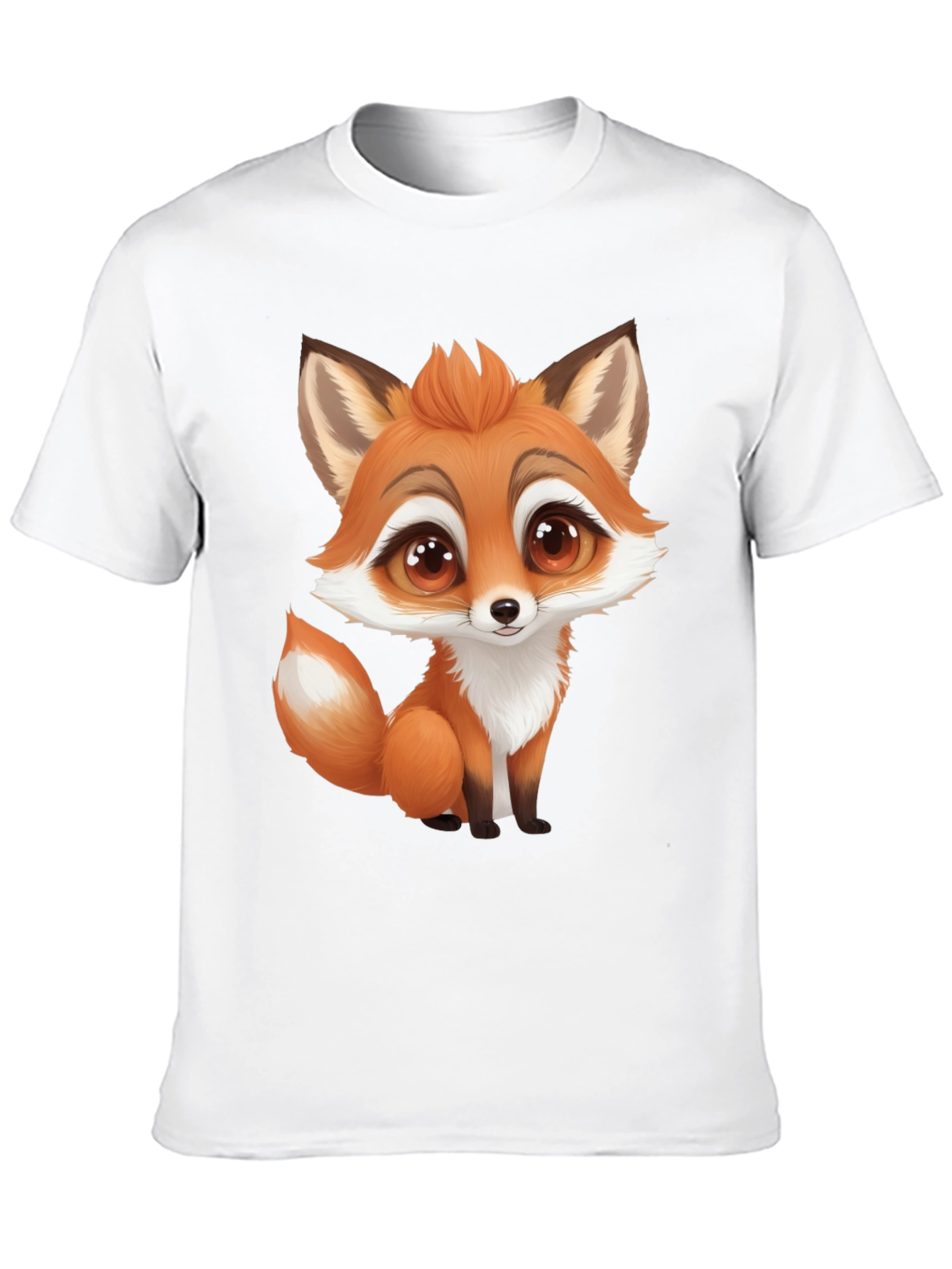 Cute Cartoon Fox Graphic T-Shirt