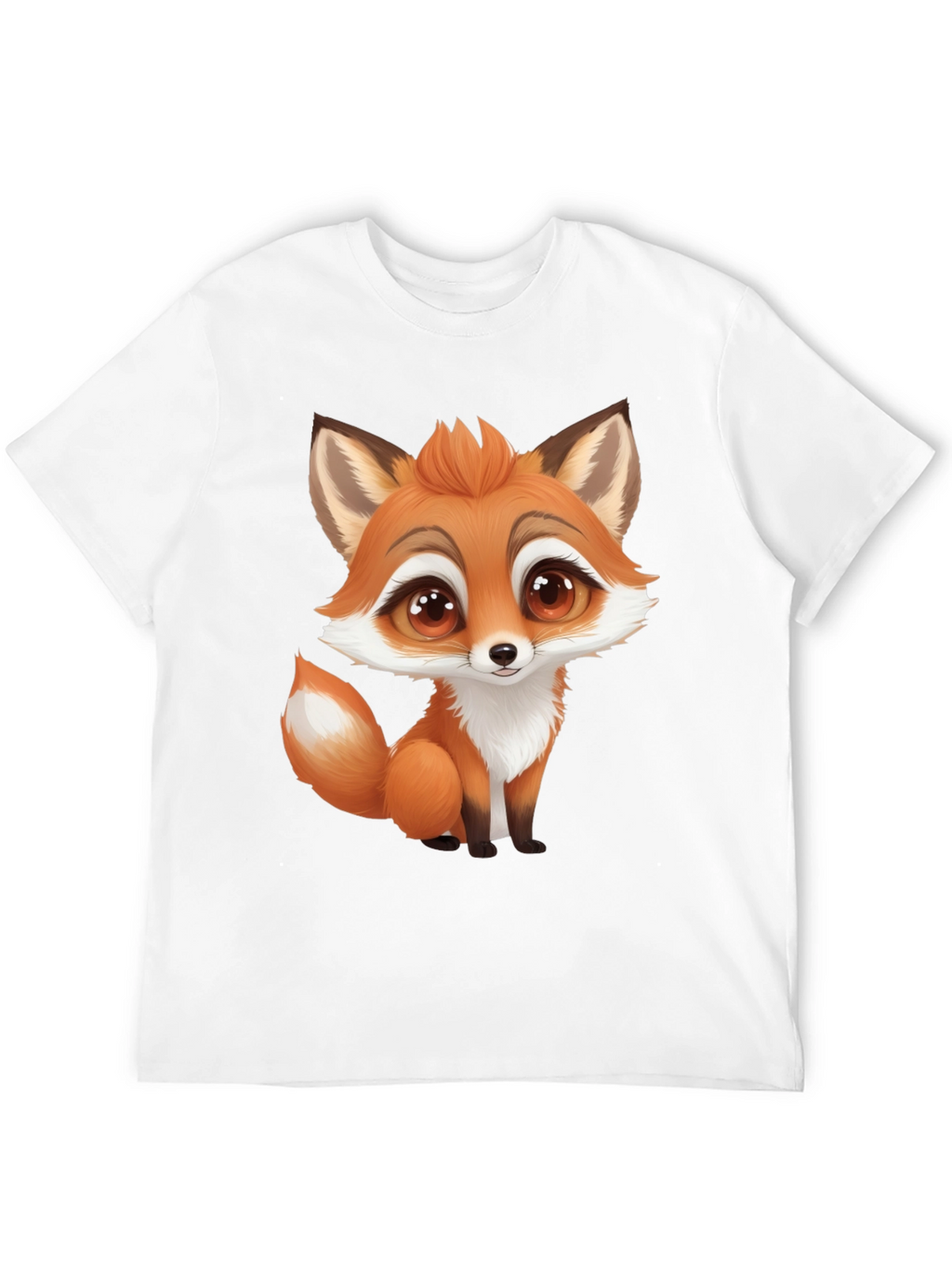 Cute Cartoon Fox Graphic T-Shirt