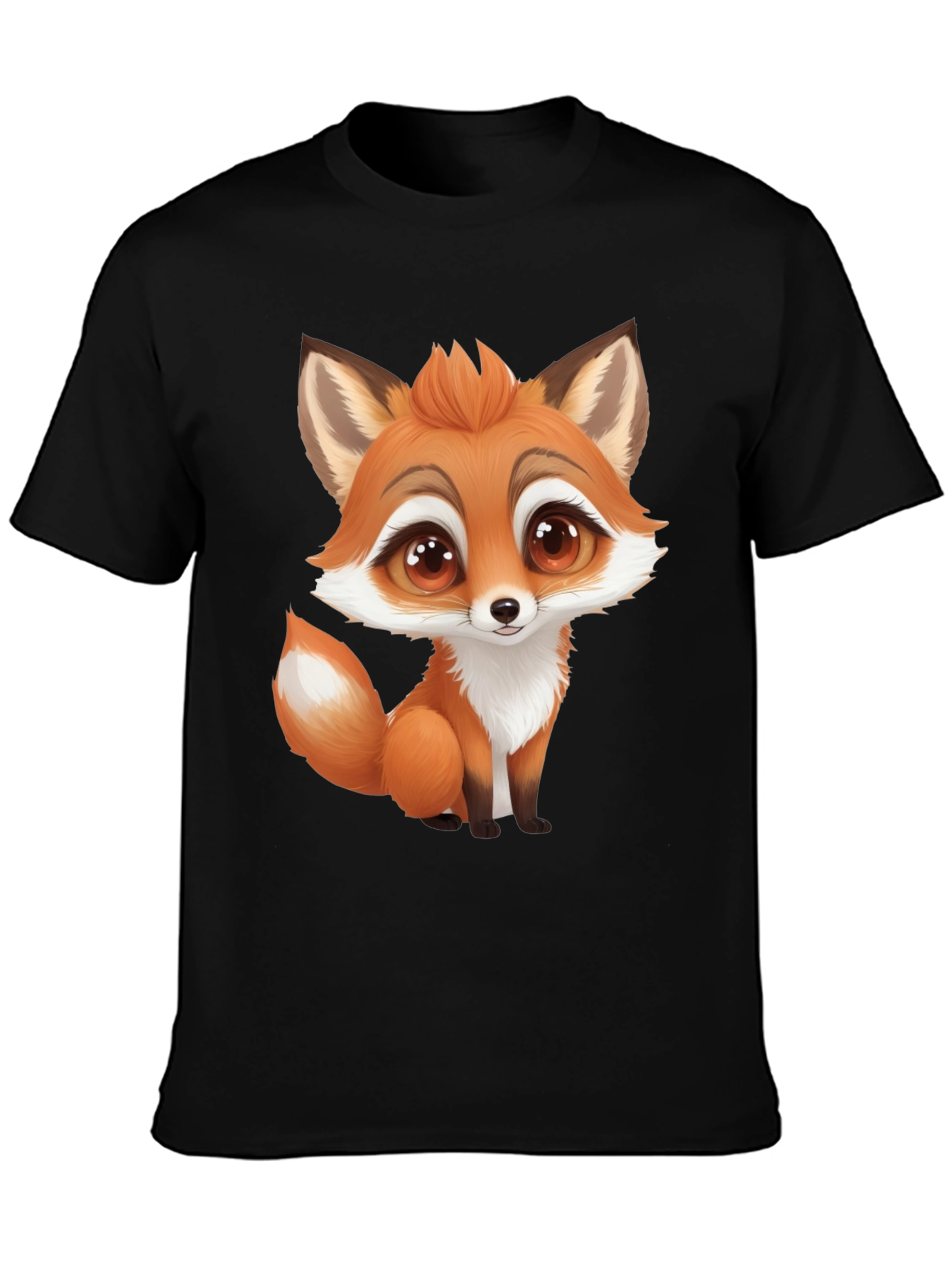 Cute Cartoon Fox Graphic T-Shirt