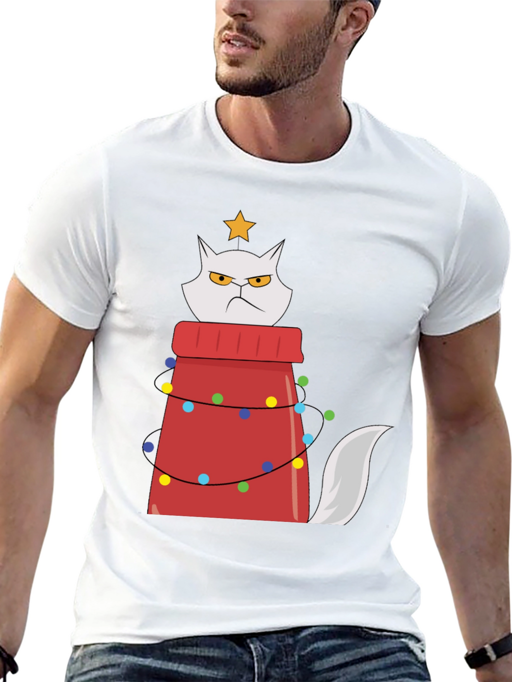 Grumpy Cat Christmas Tree T-Shirt