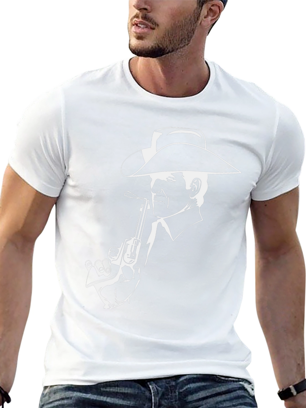 Cowboy Graphic Tee - Black