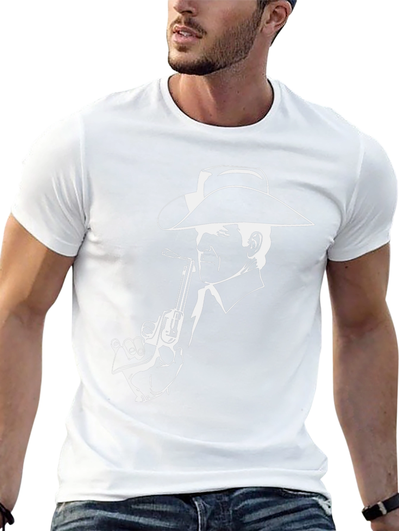 Cowboy Graphic Tee - Black