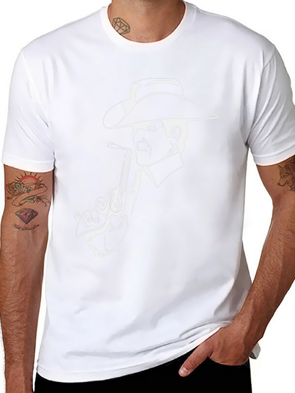 Cowboy Graphic Tee - Black