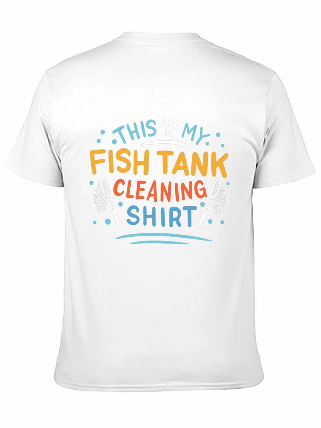 Fish Tank Cleaning Shirt - Mens Black Graphic Tee