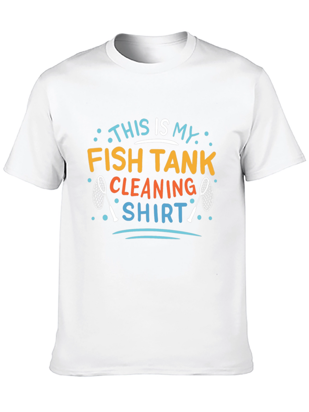 Fish Tank Cleaning Shirt - Mens Black Graphic Tee