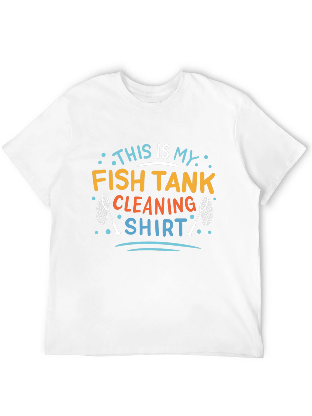 Fish Tank Cleaning Shirt - Mens Black Graphic Tee