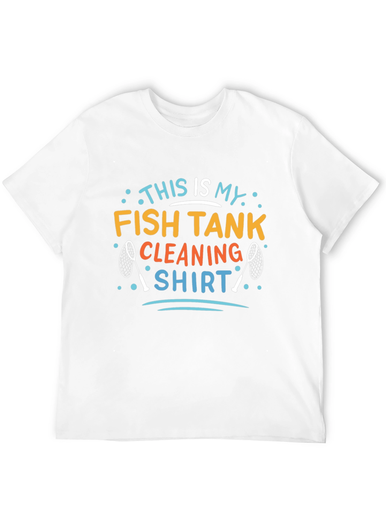 Fish Tank Cleaning Shirt - Mens Black Graphic Tee