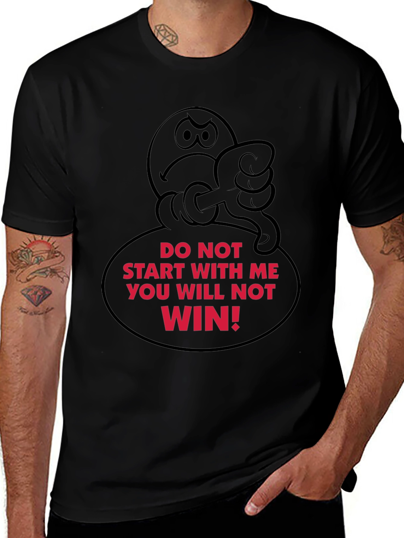 Humorous Graphic T-Shirt - Do Not Start With Me