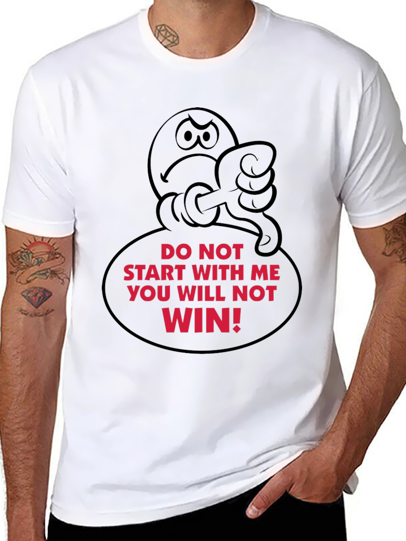 Humorous Graphic T-Shirt - Do Not Start With Me