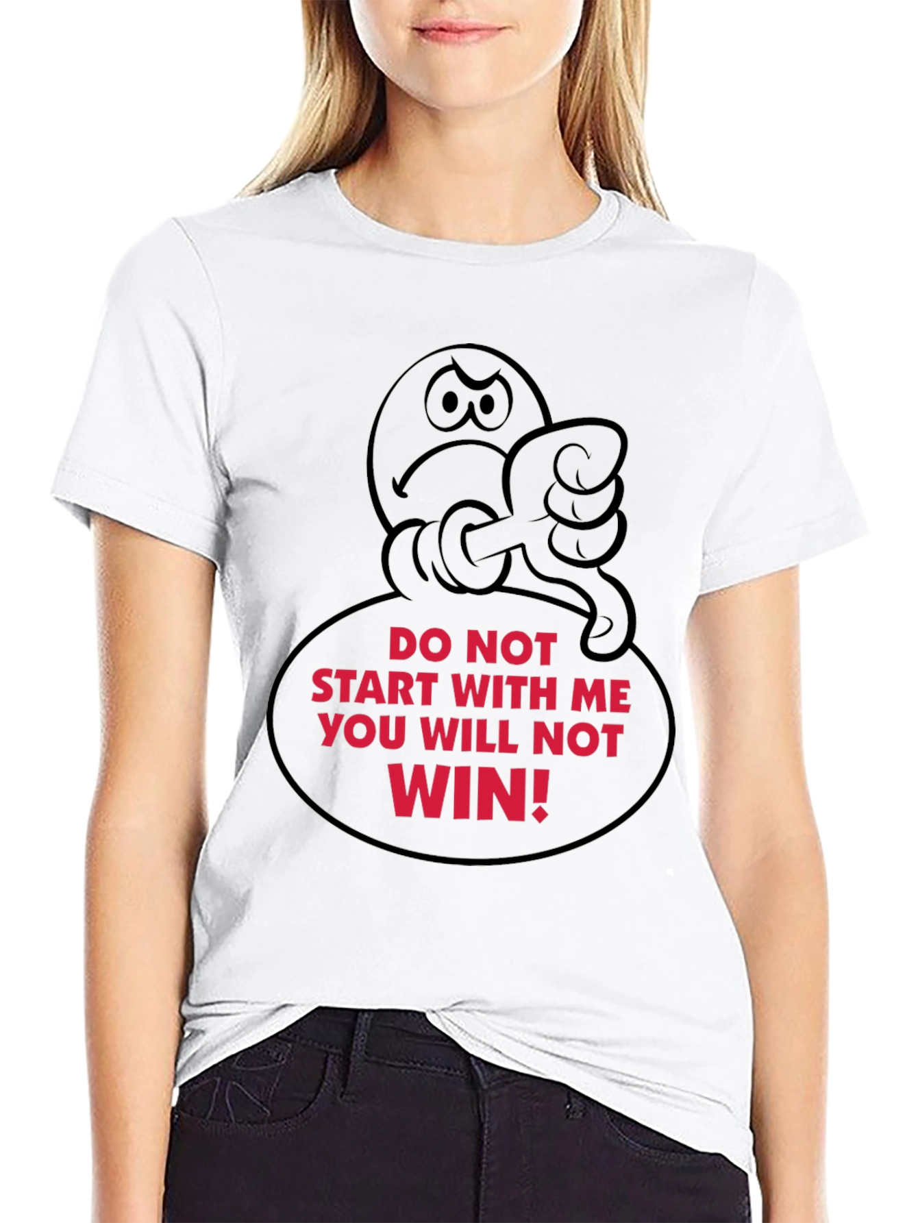 Humorous Graphic T-Shirt - Do Not Start With Me