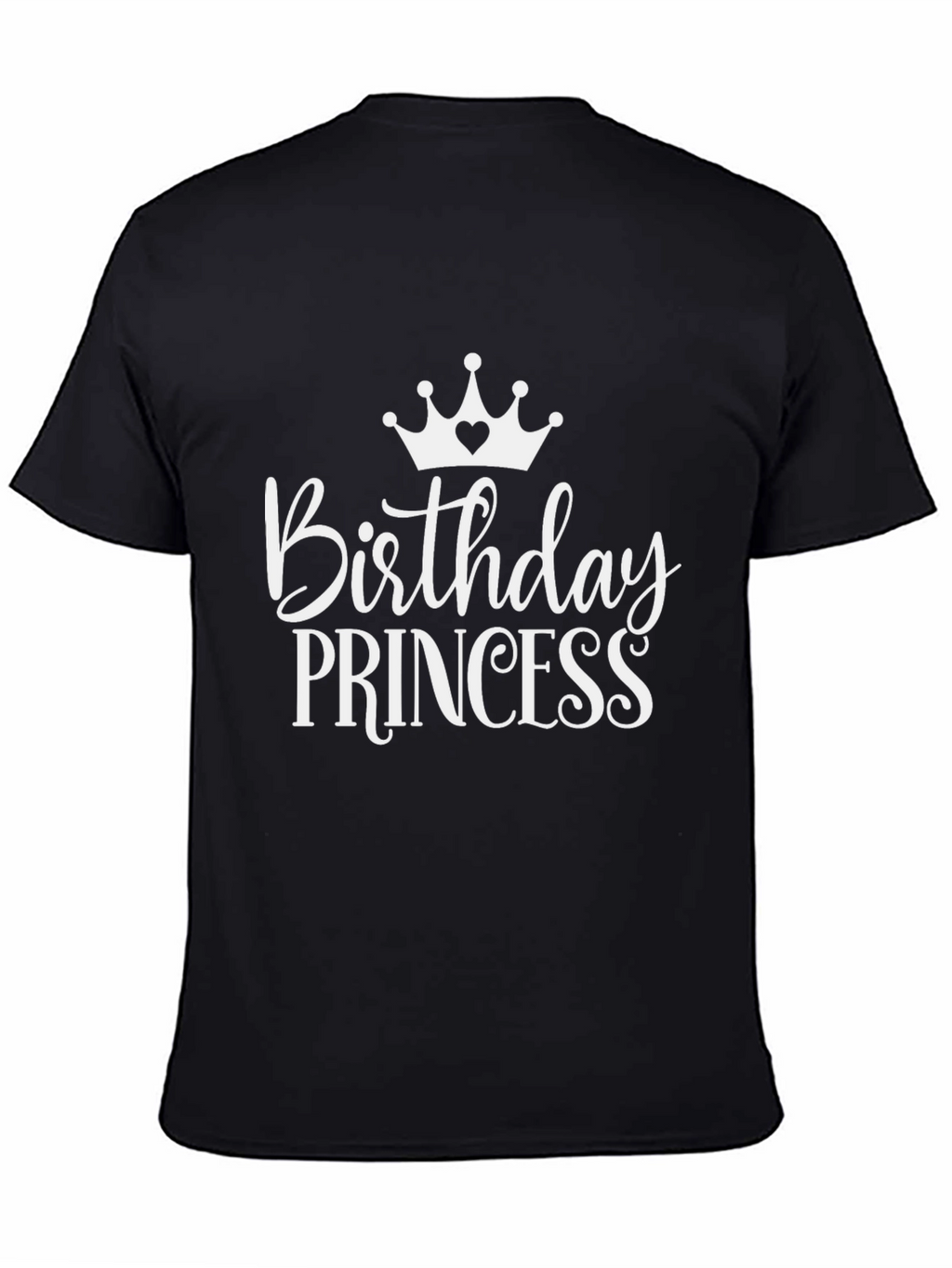 Birthday Princess Black T-Shirt