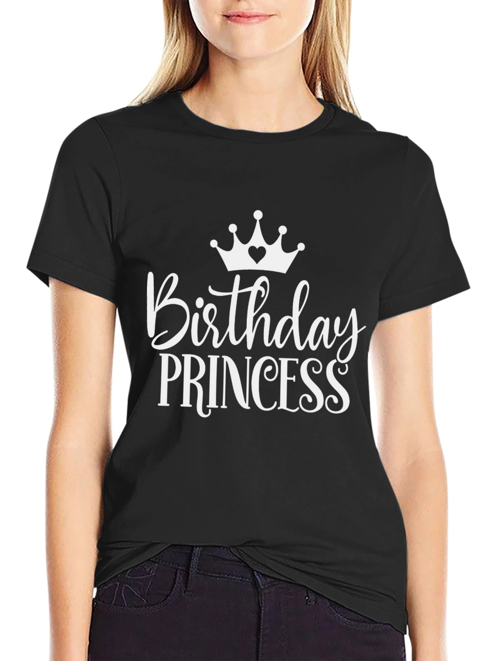 Birthday Princess Black T-Shirt