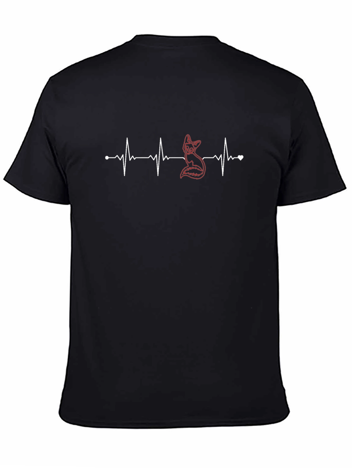 Fox Heartbeat T-Shirt - Stylish Graphic Tee