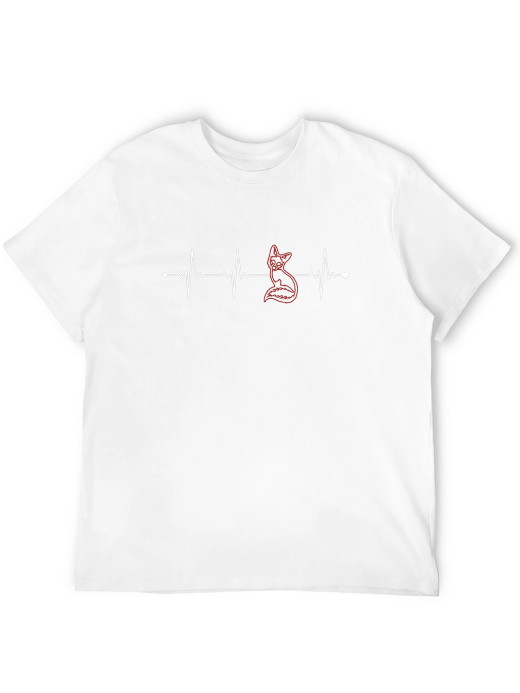 Fox Heartbeat T-Shirt - Stylish Graphic Tee