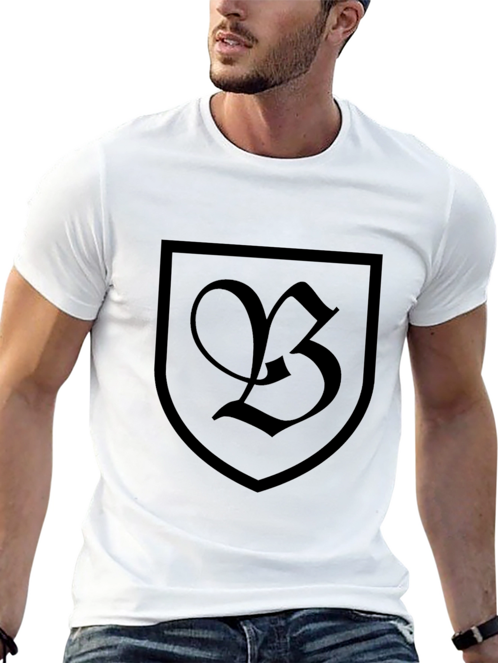 Shield Crest Graphic Tee - Black