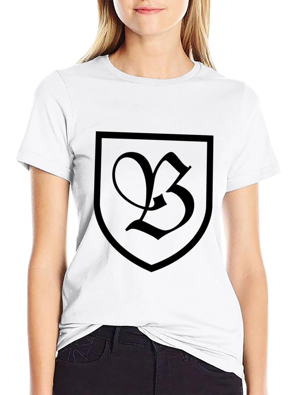 Shield Crest Graphic Tee - Black