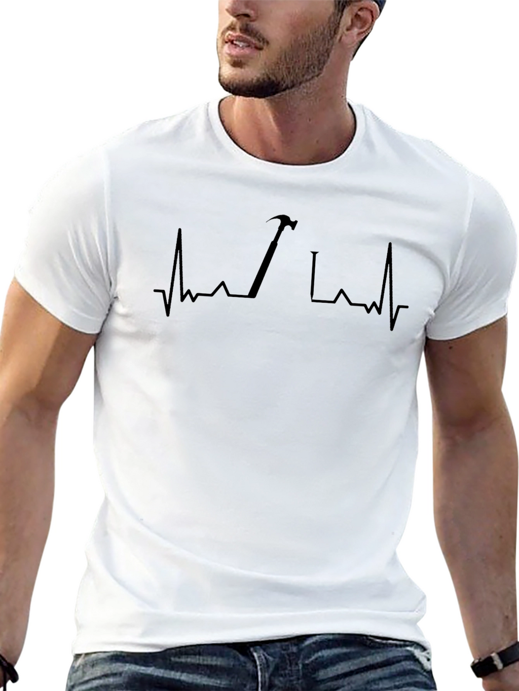 Carpenter Heartbeat T-Shirt - Black