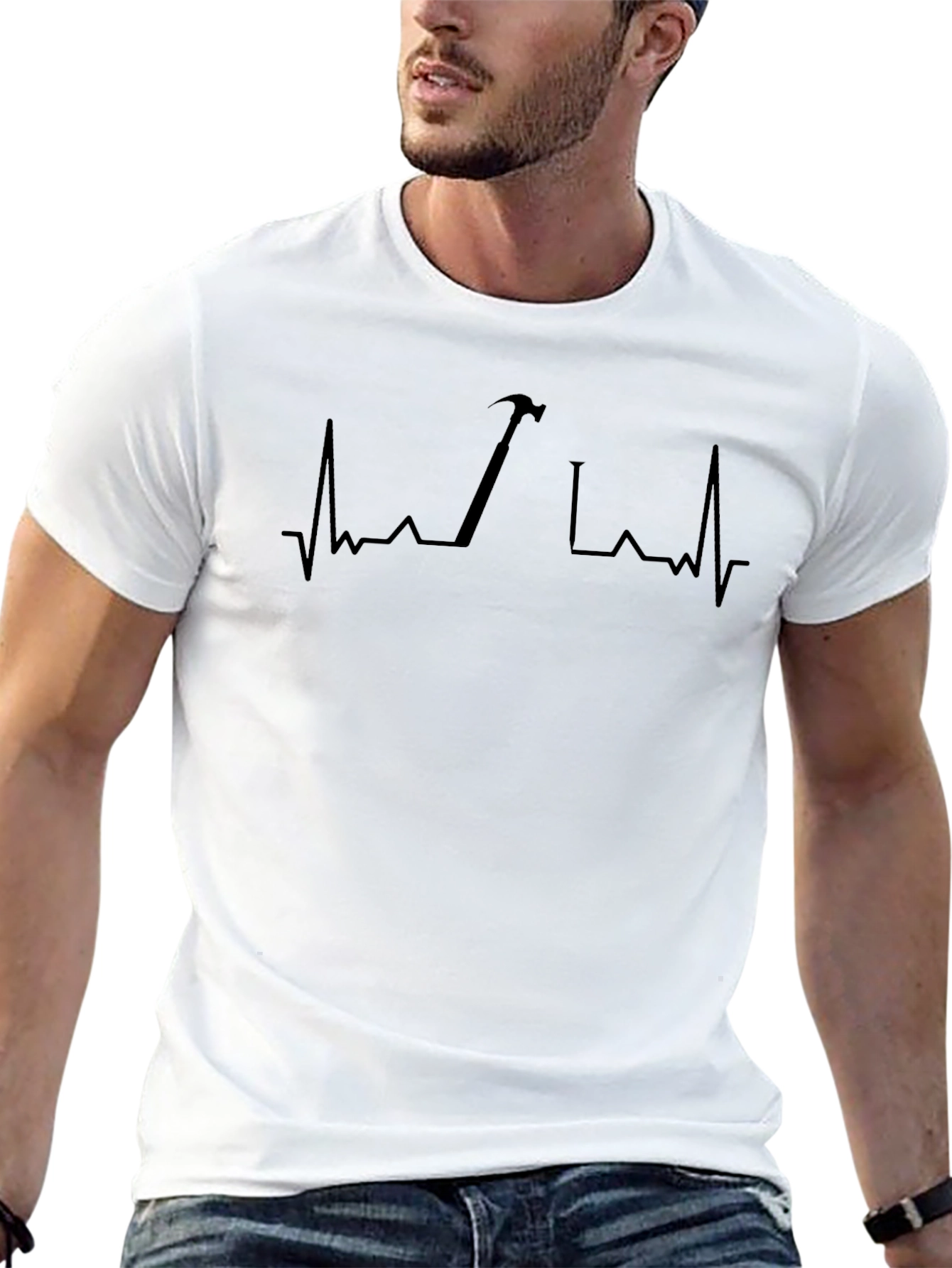 Carpenter Heartbeat T-Shirt - Black
