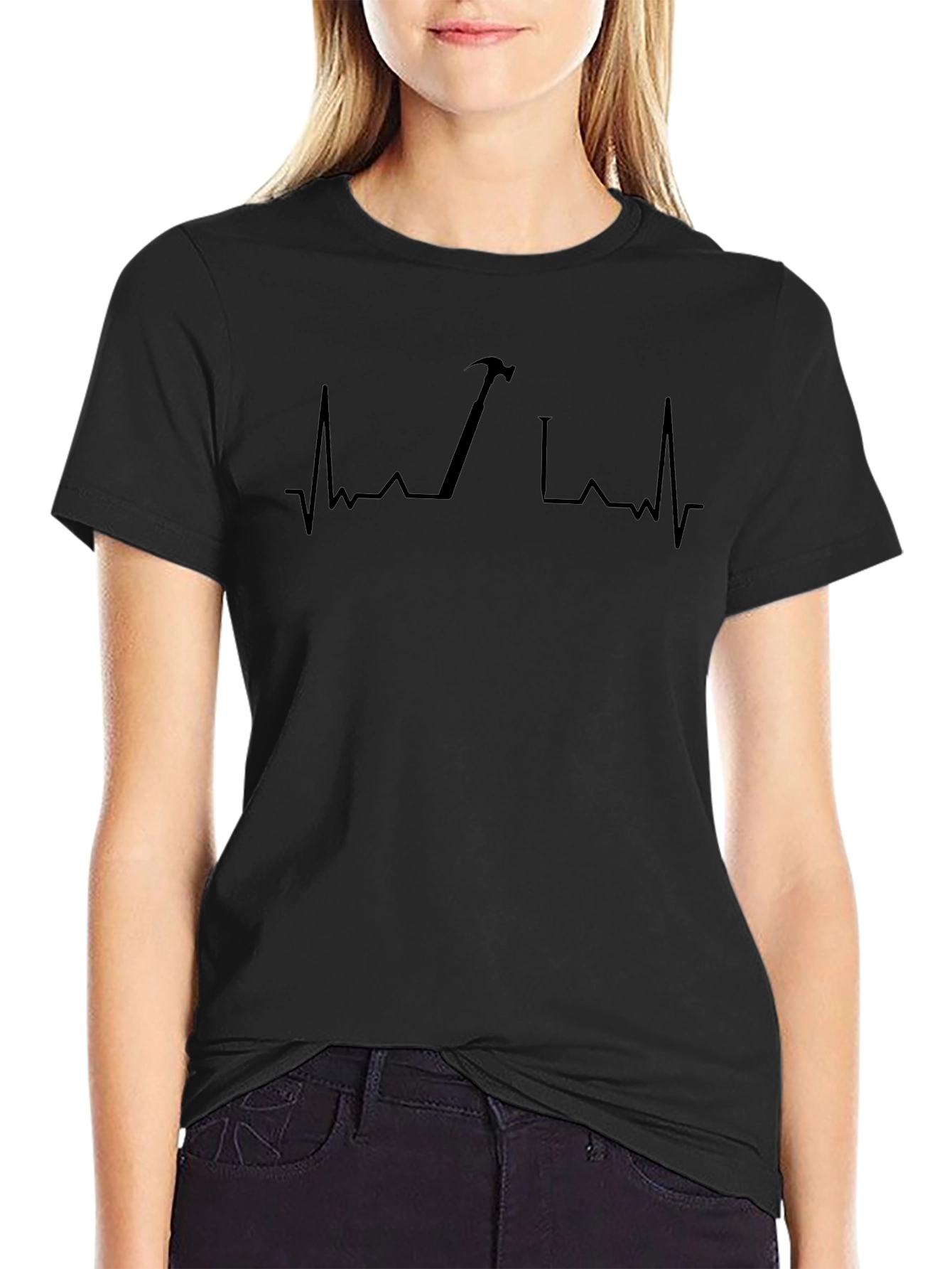 Carpenter Heartbeat T-Shirt - Black