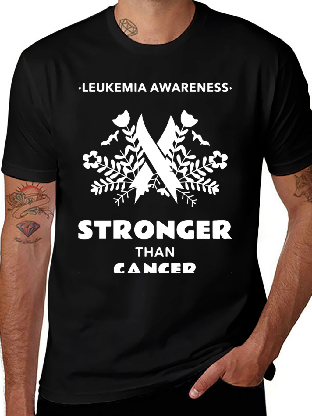 Leukemia Awareness Stronger Than Cancer T-Shirt