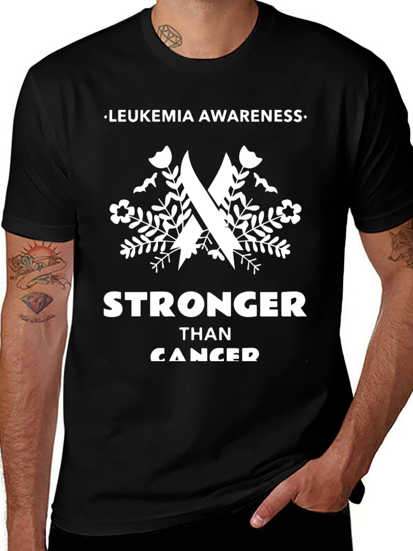 Leukemia Awareness Stronger Than Cancer T-Shirt