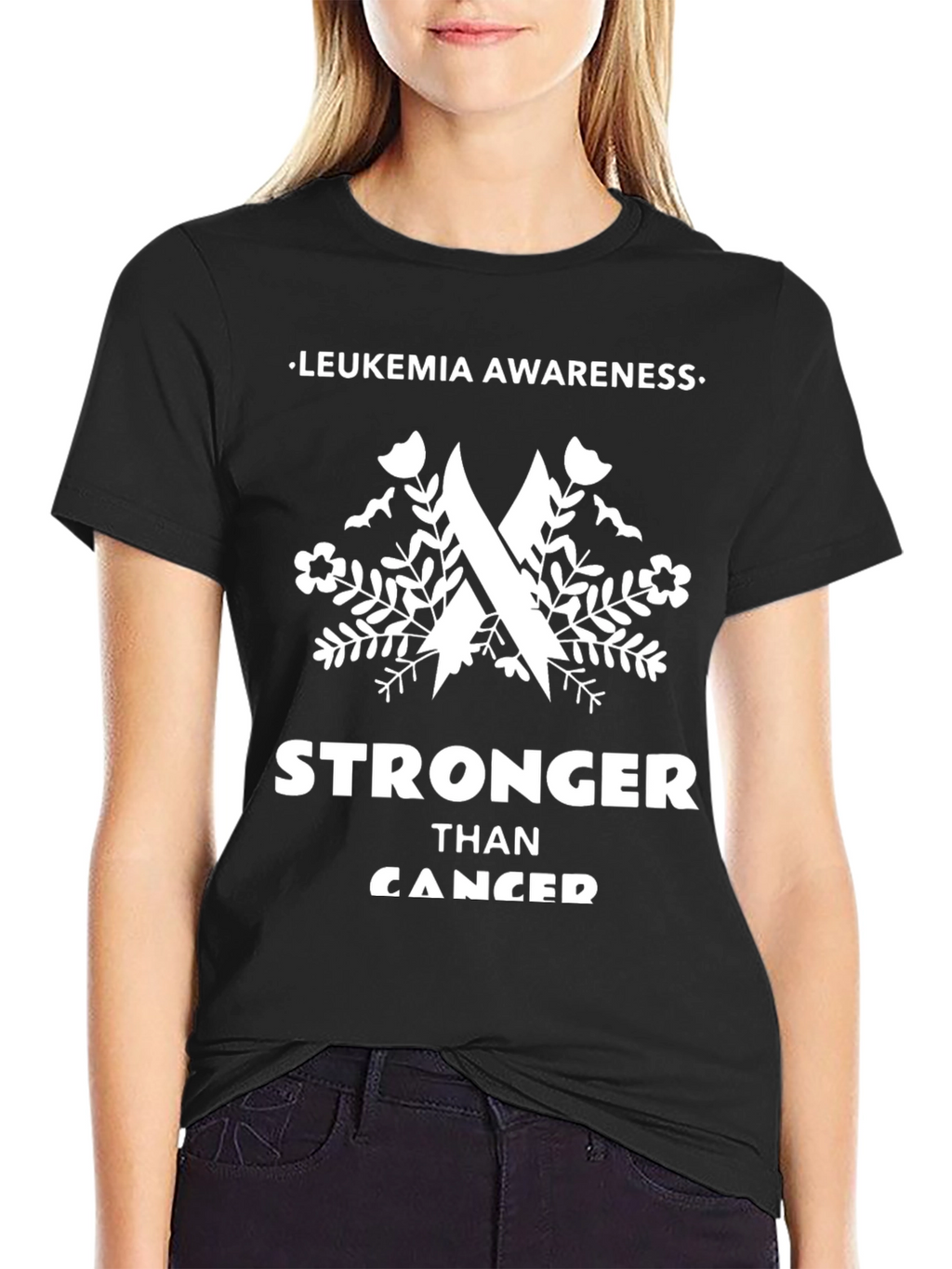 Leukemia Awareness Stronger Than Cancer T-Shirt