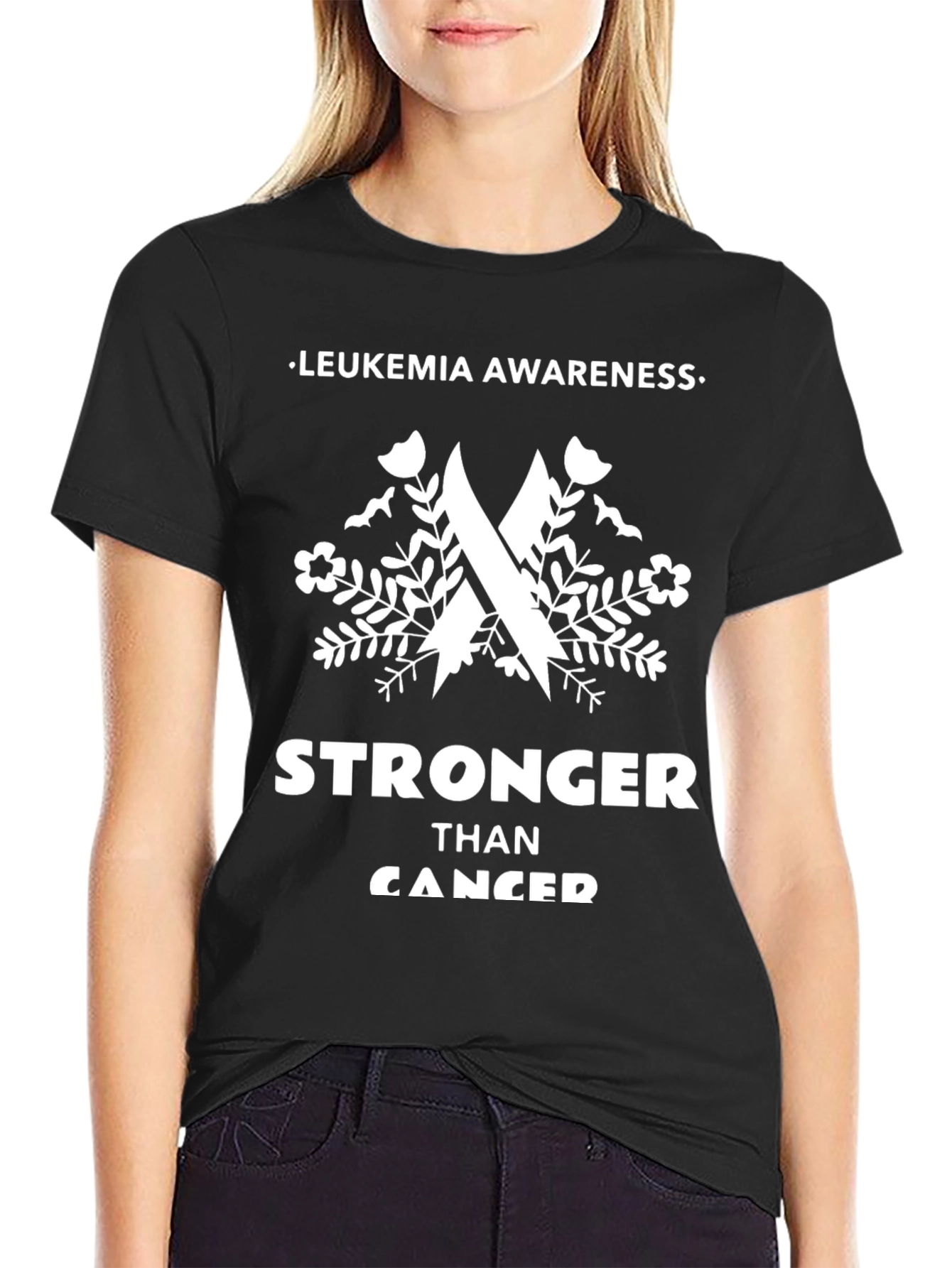 Leukemia Awareness Stronger Than Cancer T-Shirt