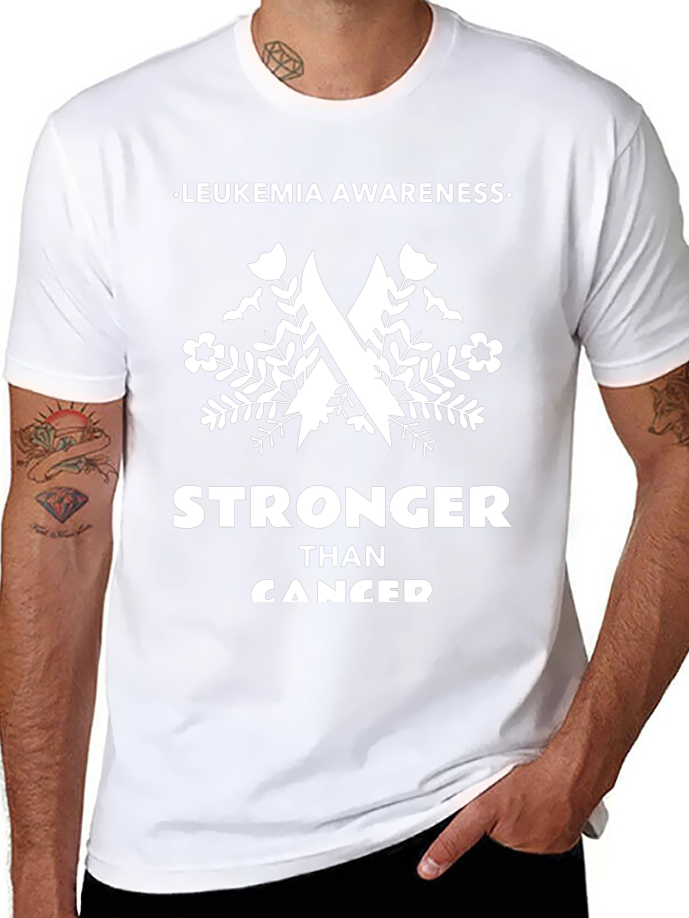 Leukemia Awareness Stronger Than Cancer T-Shirt
