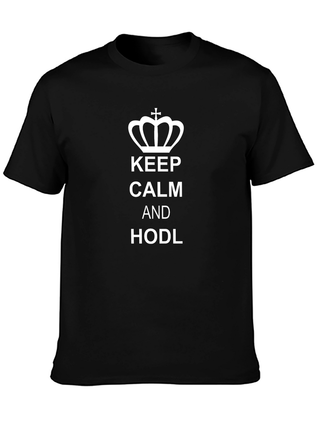 Keep Calm and HODL T-Shirt - Black