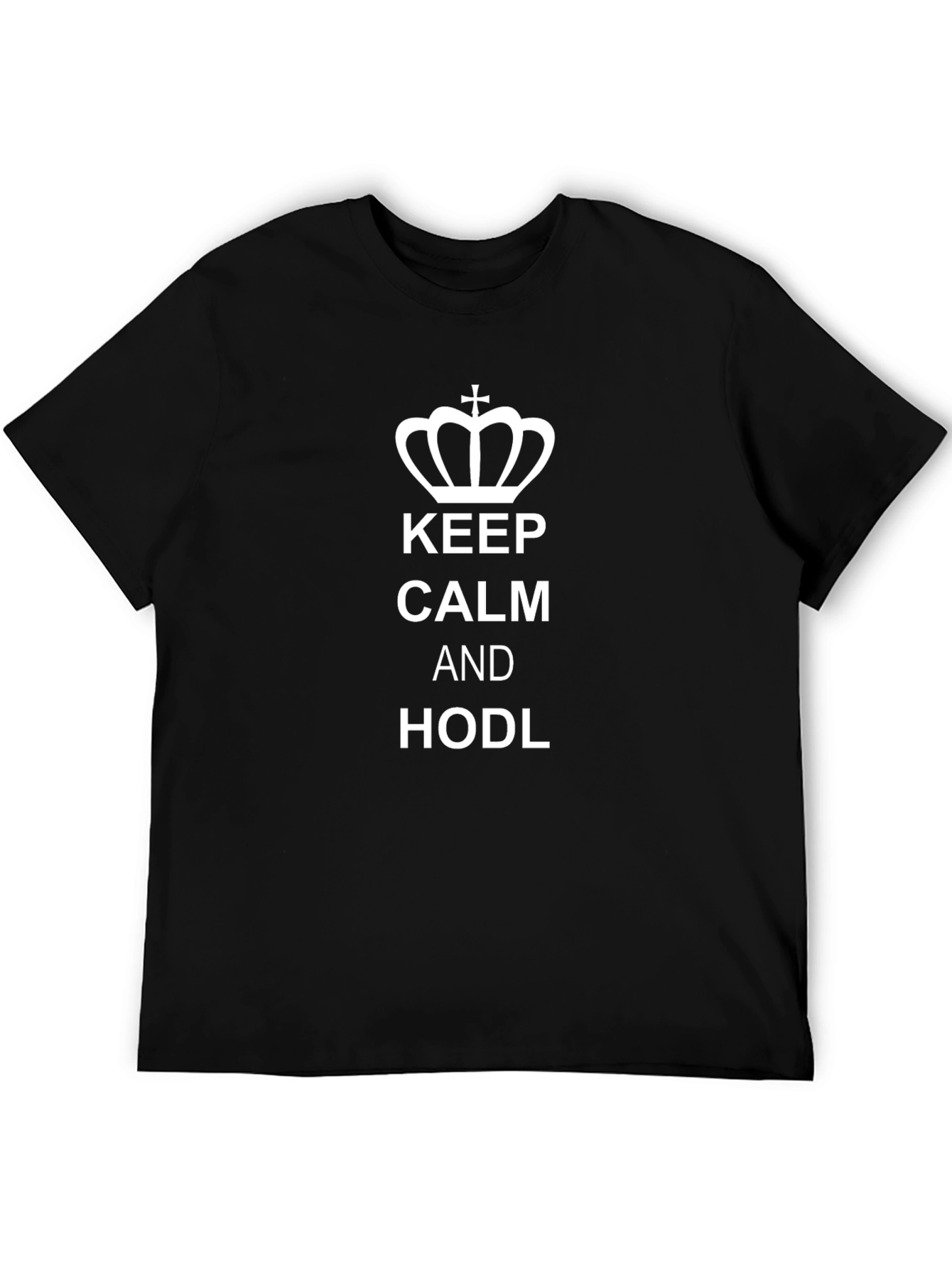 Keep Calm and HODL T-Shirt - Black