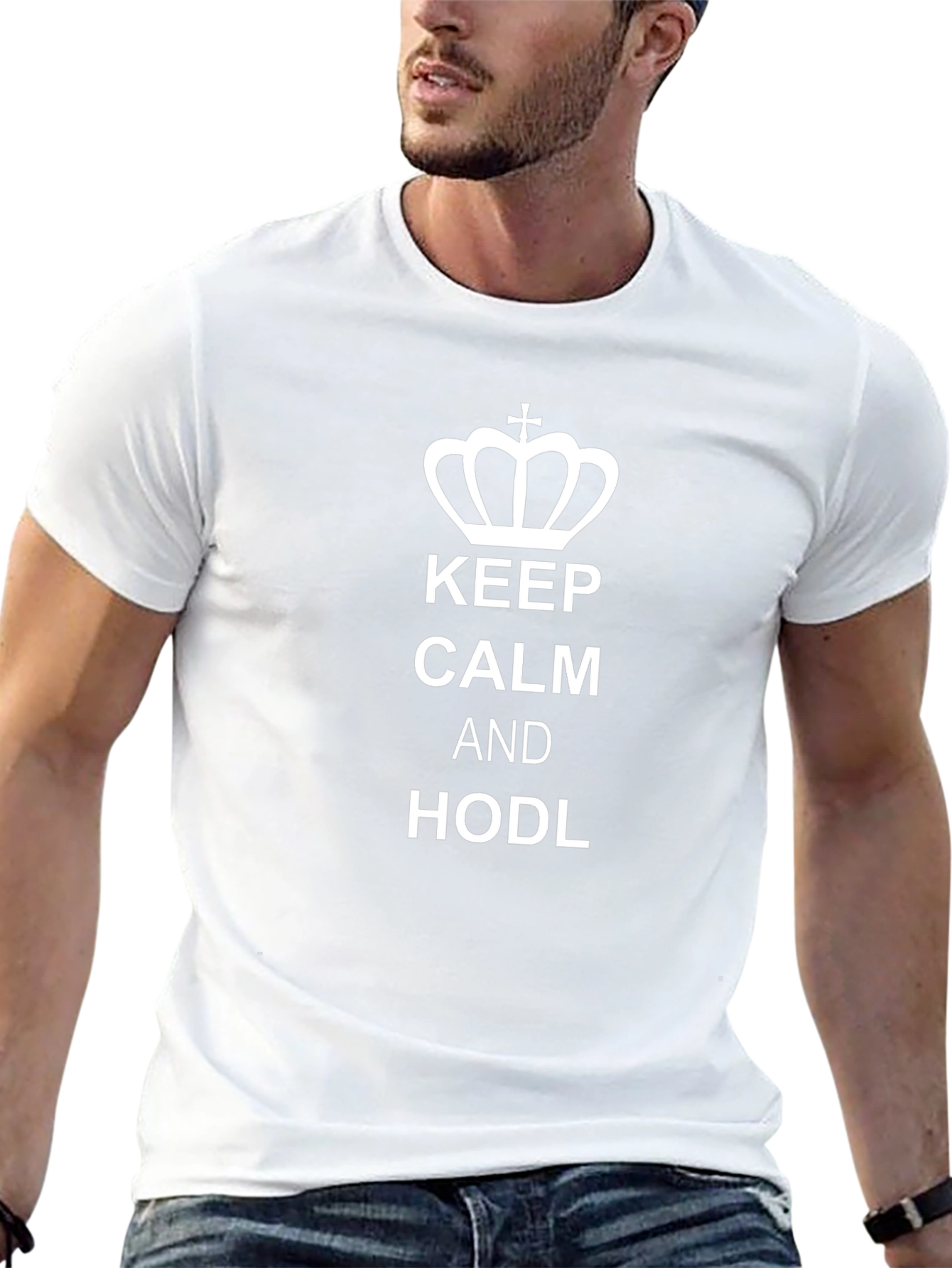 Keep Calm and HODL T-Shirt - Black