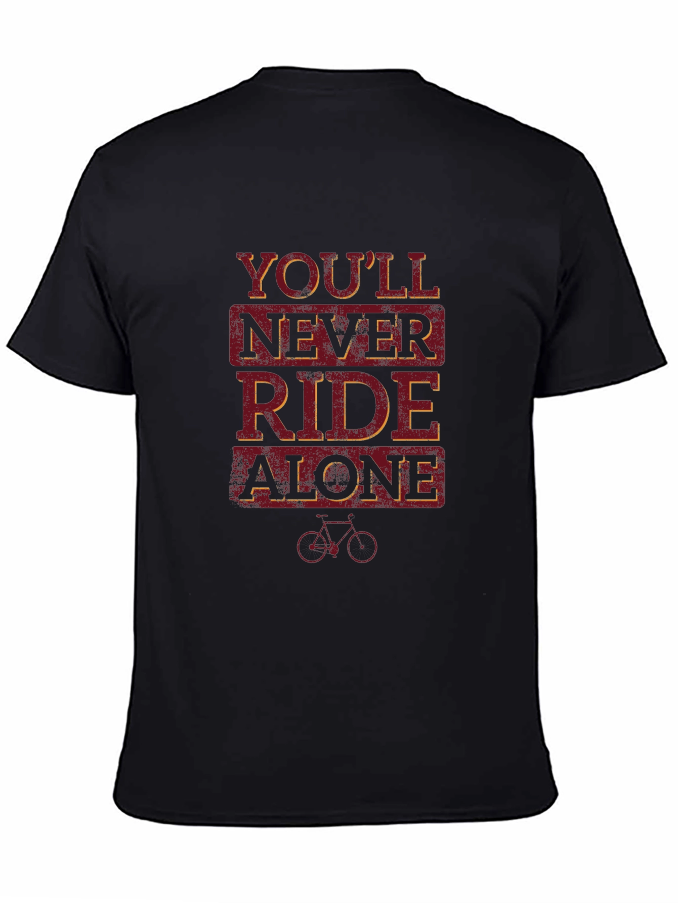 Youll Never Ride Alone Black Graphic Tee
