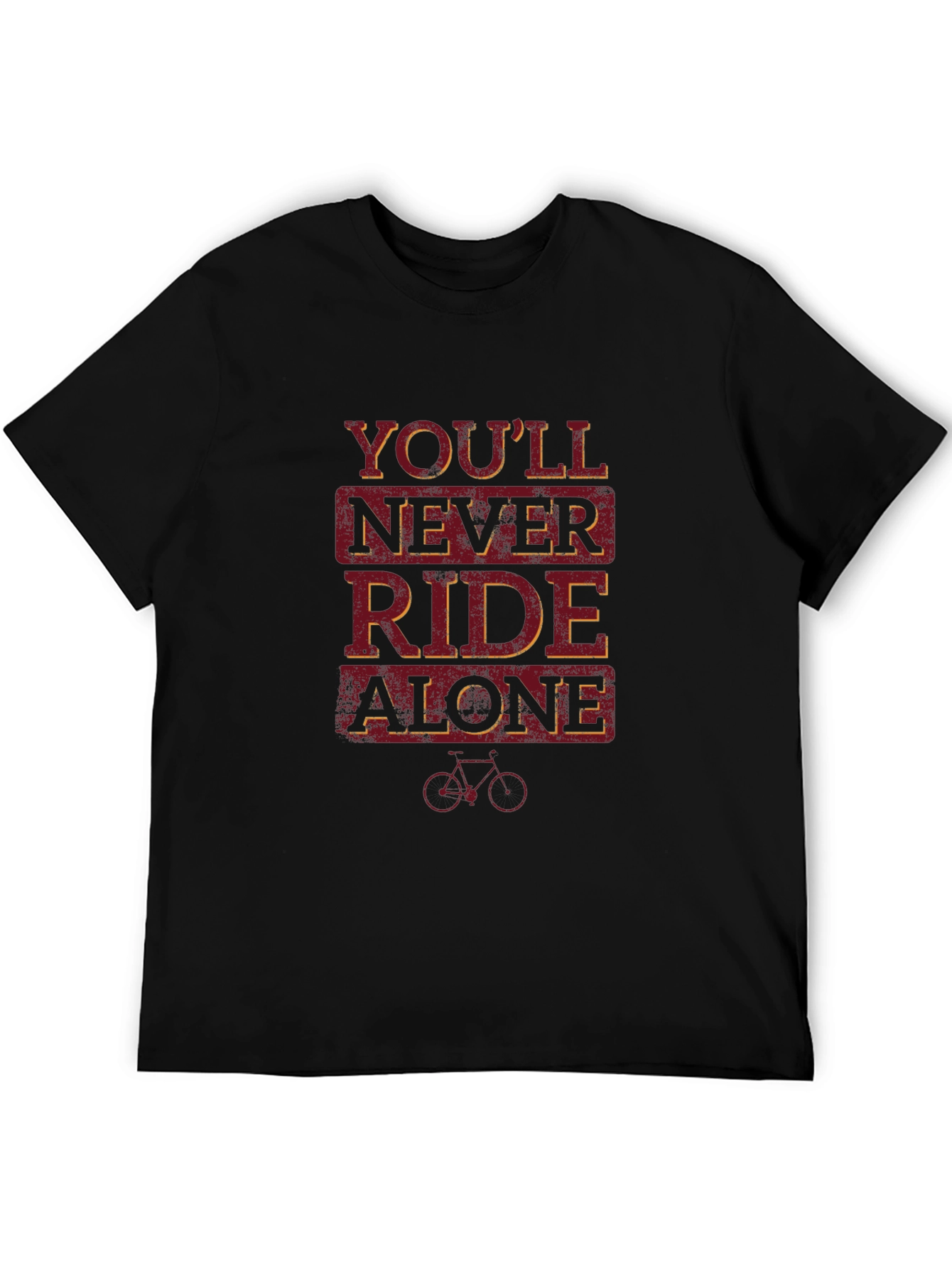 Youll Never Ride Alone Black Graphic Tee