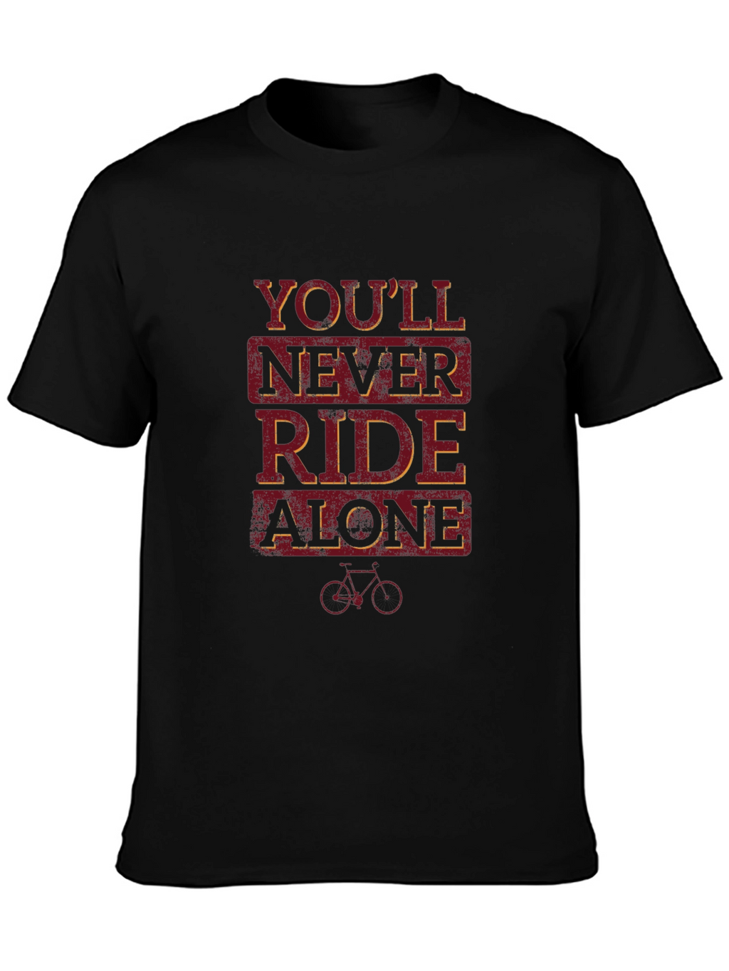 Youll Never Ride Alone Black Graphic Tee