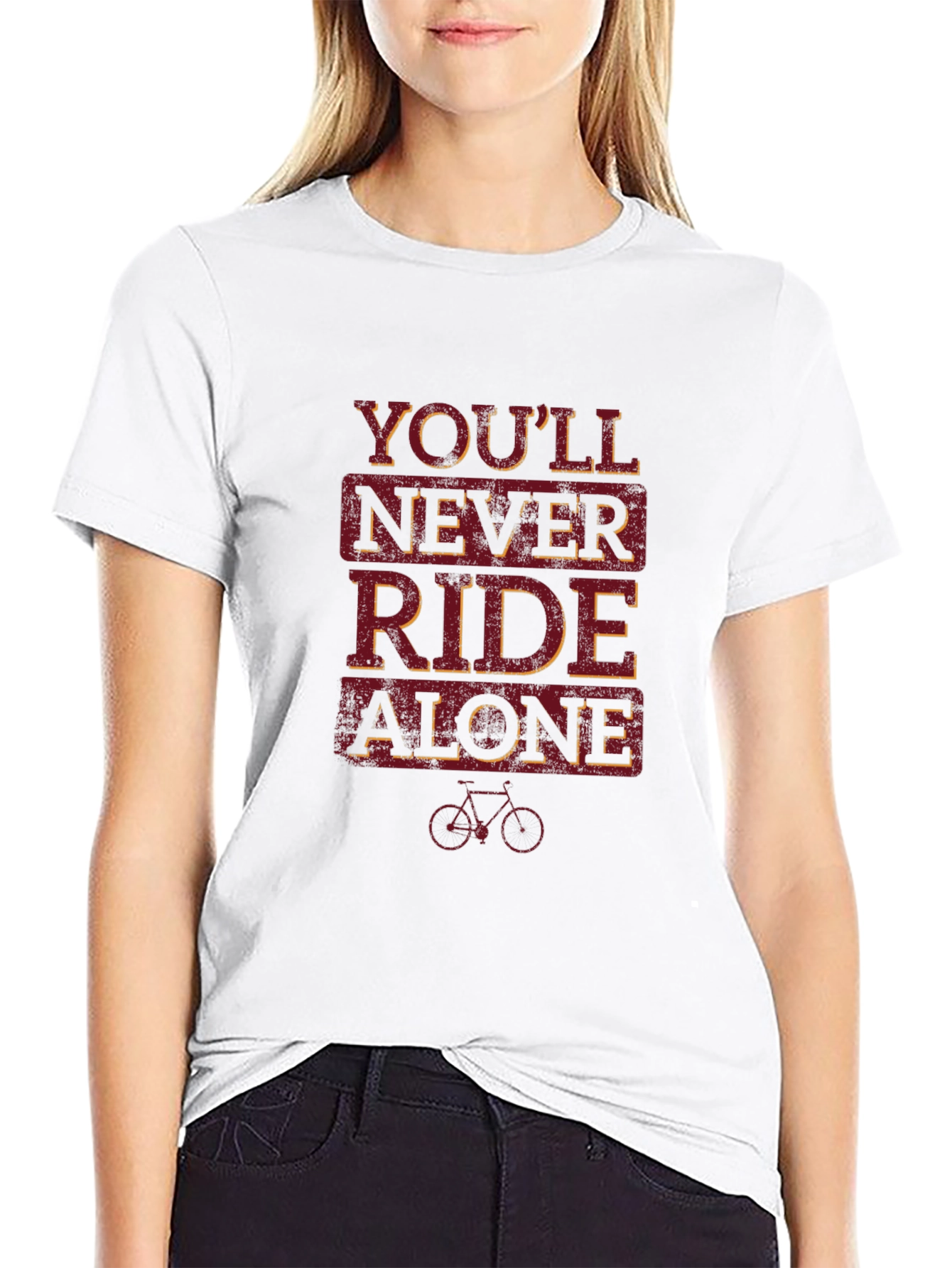 Youll Never Ride Alone Black Graphic Tee