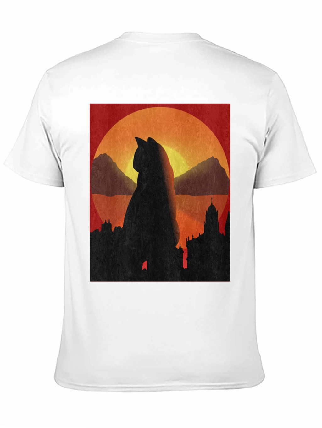 Cat Silhouette Sunset T-Shirt