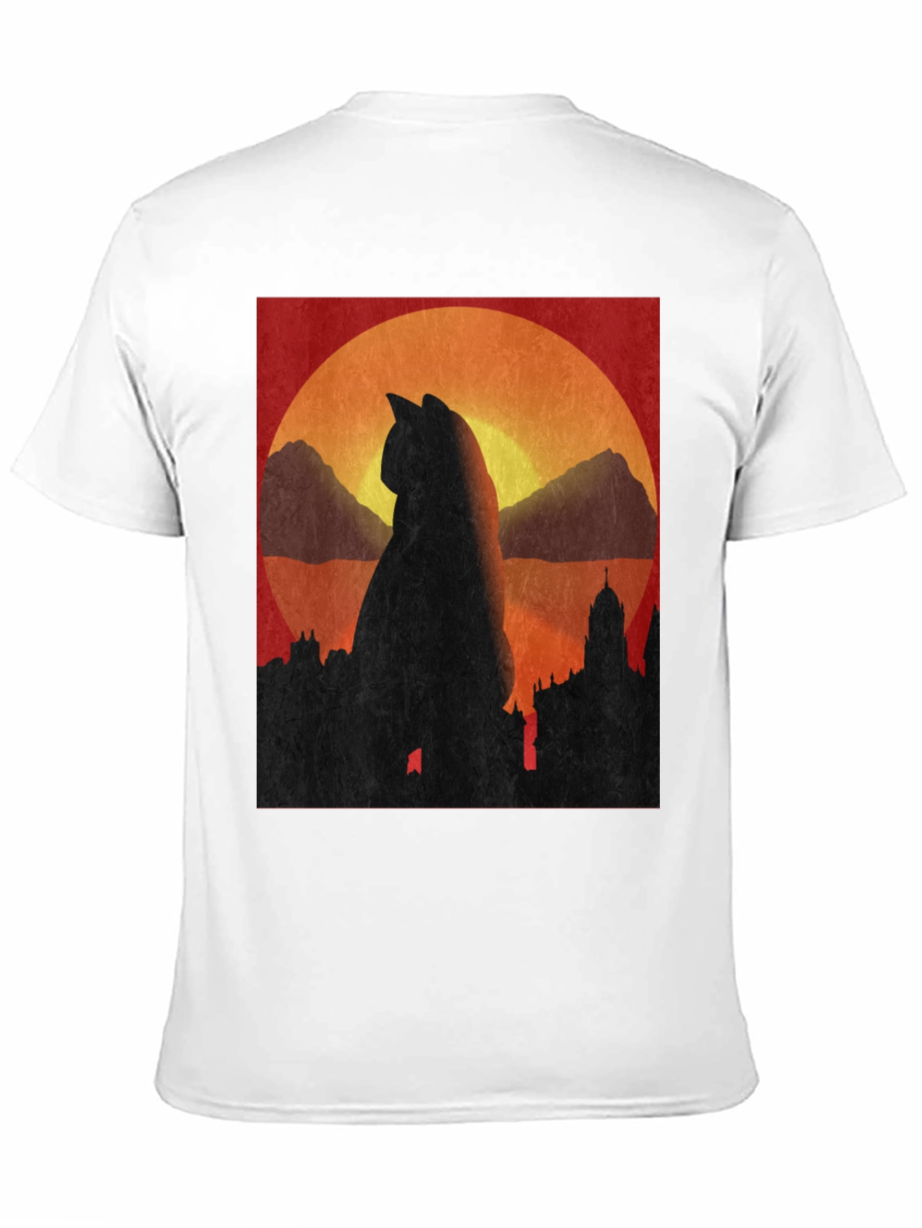 Cat Silhouette Sunset T-Shirt