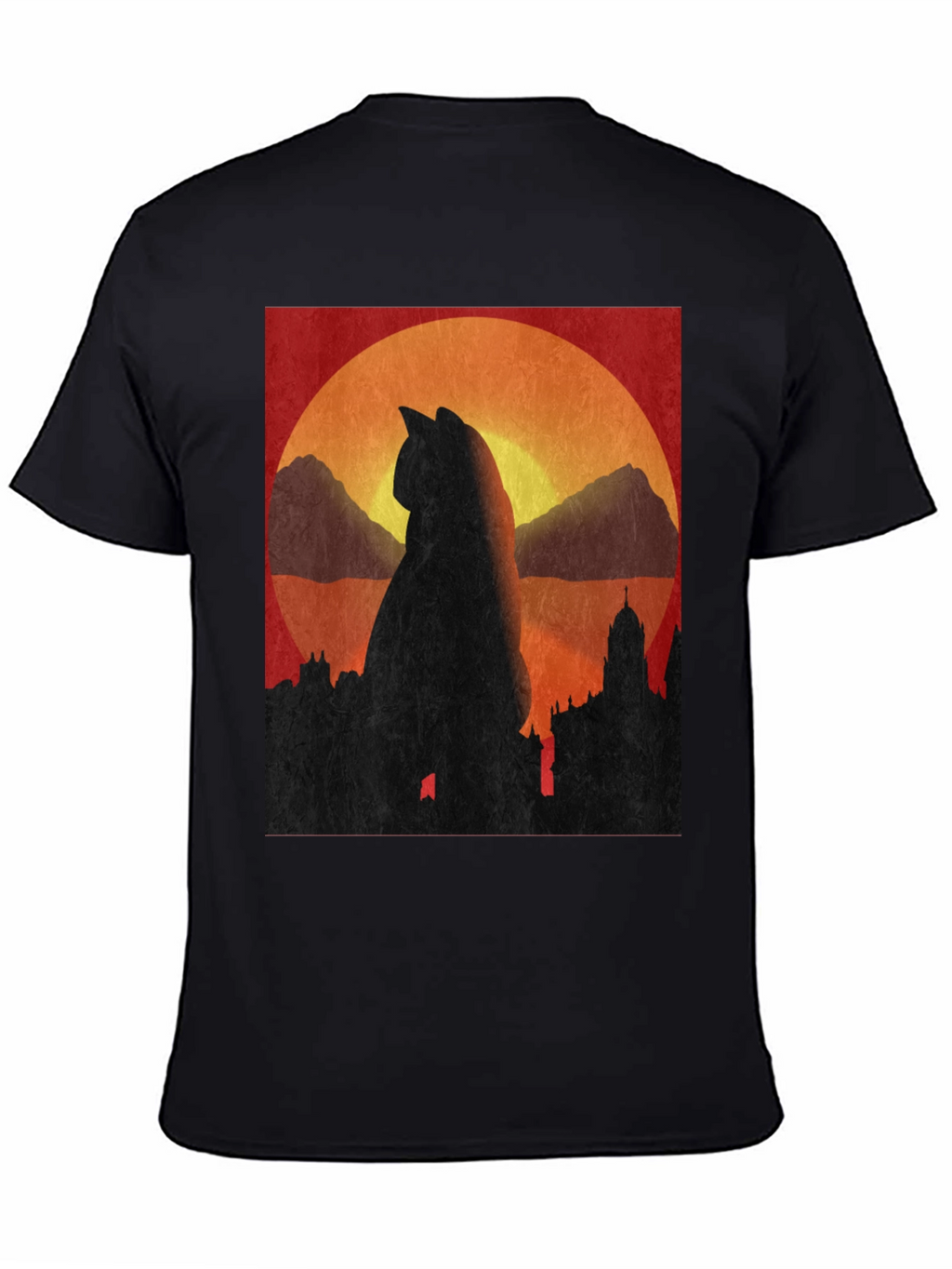 Cat Silhouette Sunset T-Shirt