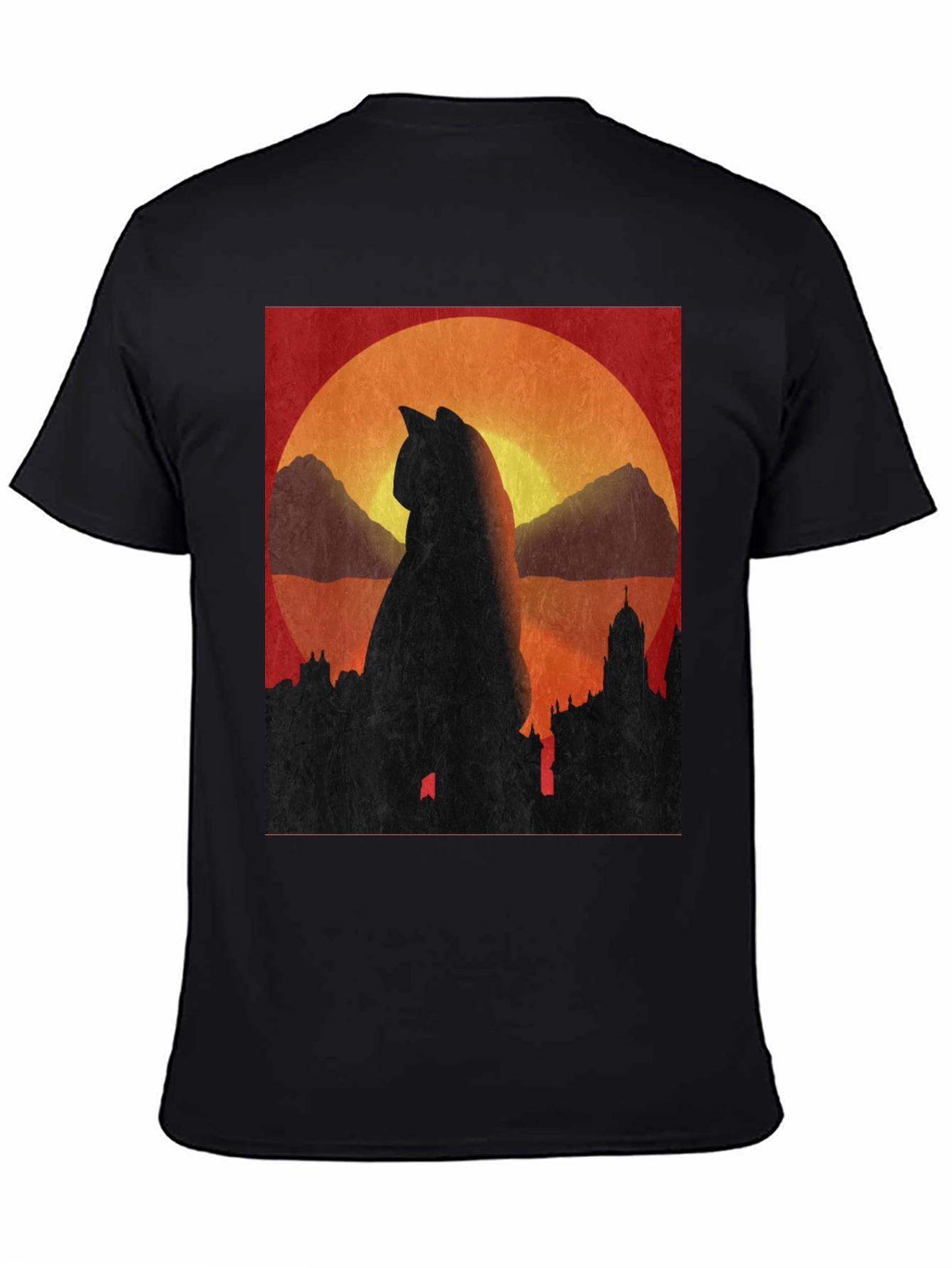 Cat Silhouette Sunset T-Shirt