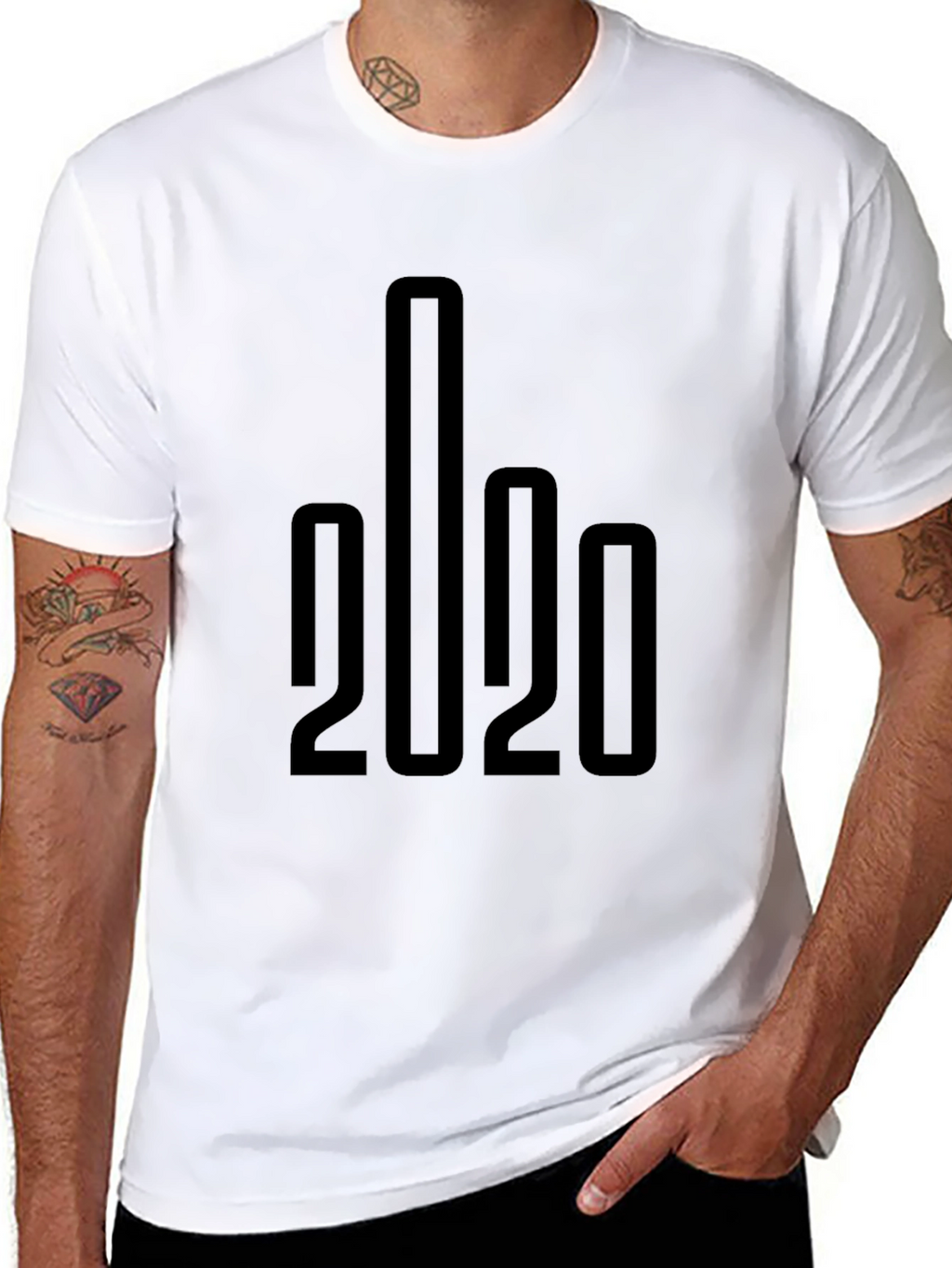 Offensive 2020 Humor Black Graphic Tee
