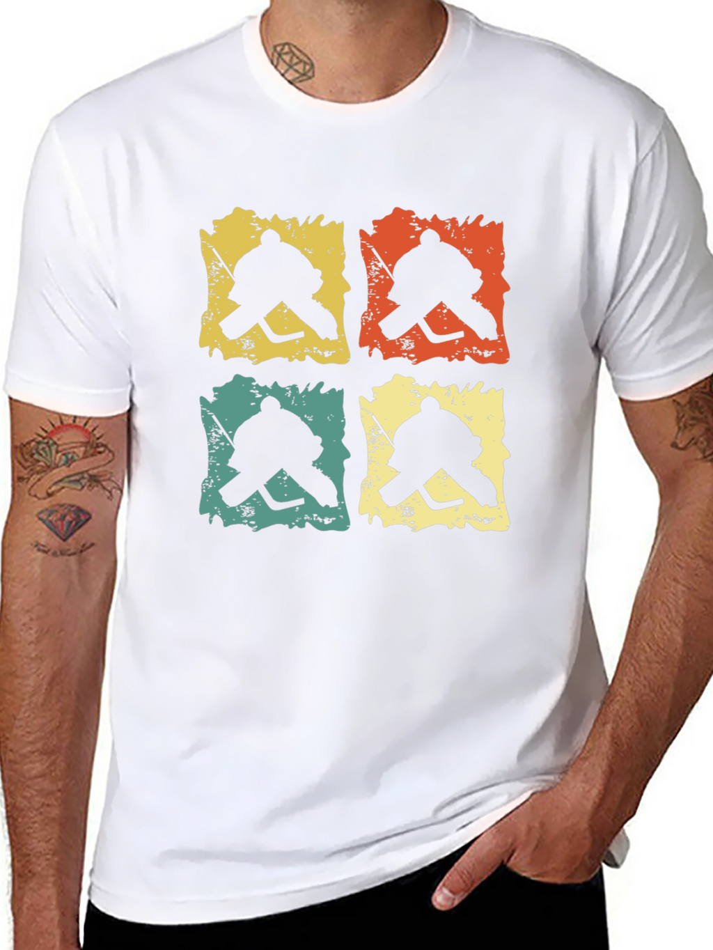 Retro Hockey Goalie T-Shirt