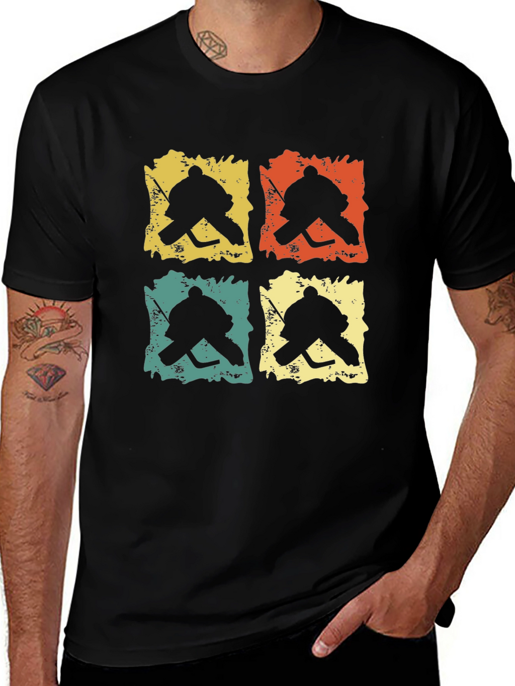 Retro Hockey Goalie T-Shirt